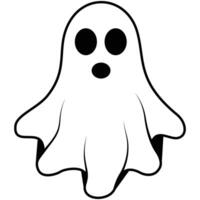 cute halloween ghosts illustration vector