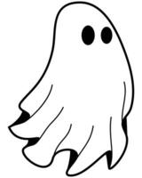 cute halloween ghosts illustration vector