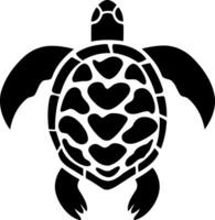 animal reptile turtle black and white vector