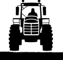 tractor vehicle in front view vector