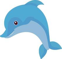 aquatic animal dolphin blue fluffy vector