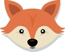 animal mammal fox orange fluffy vector