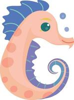 animal mammal seahorse isolated vector