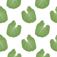 leaf illustration seamless pattern with nature theme3 vector