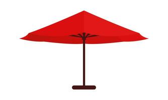 illustration of a red umbrella vector