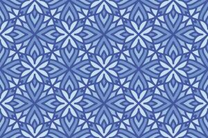 Ethnic Floral Seamless Pattern With Mandalas vector
