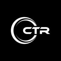 ctr logo diseño, inspiración para un único identidad. moderno elegancia y creativo diseño. filigrana tu éxito con el sorprendentes esta logo. vector