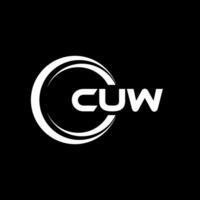 cuw logo diseño, inspiración para un único identidad. moderno elegancia y creativo diseño. filigrana tu éxito con el sorprendentes esta logo. vector