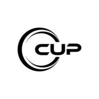 CUP Logo Design, Inspiration for a Unique Identity. Modern Elegance and Creative Design. Watermark Your Success with the Striking this Logo. vector