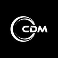 cdm logo diseño, inspiración para un único identidad. moderno elegancia y creativo diseño. filigrana tu éxito con el sorprendentes esta logo. vector