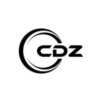 CDZ Logo Design, Inspiration for a Unique Identity. Modern Elegance and Creative Design. Watermark Your Success with the Striking this Logo. vector