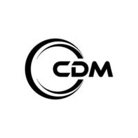 cdm logo diseño, inspiración para un único identidad. moderno elegancia y creativo diseño. filigrana tu éxito con el sorprendentes esta logo. vector