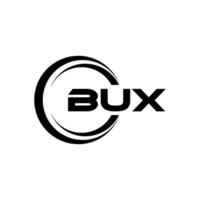 BUX Logo Design, Inspiration for a Unique Identity. Modern Elegance and Creative Design. Watermark Your Success with the Striking this Logo. vector