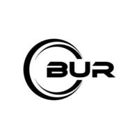 BUR Logo Design, Inspiration for a Unique Identity. Modern Elegance and Creative Design. Watermark Your Success with the Striking this Logo. vector