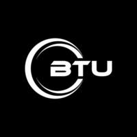 btu logo diseño, inspiración para un único identidad. moderno elegancia y creativo diseño. filigrana tu éxito con el sorprendentes esta logo. vector