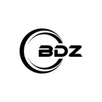 bdz logo diseño, inspiración para un único identidad. moderno elegancia y creativo diseño. filigrana tu éxito con el sorprendentes esta logo. vector