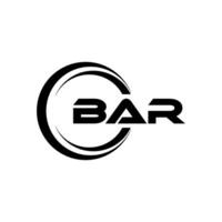 BAR Logo Design, Inspiration for a Unique Identity. Modern Elegance and Creative Design. Watermark Your Success with the Striking this Logo. vector