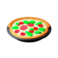 pizza 3d ikon illustration png