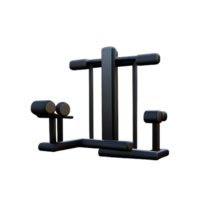 sit up bench 3d gym fitness icon png