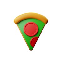 Pizza 3d icona illustrazione png