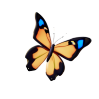 butterfly 3d icon illustration png