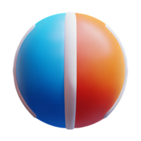 beach ball 3d travel and holiday illustration png