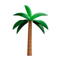 palm boom 3d renderen icoon illustratie png