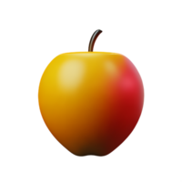 Fruta 3d representación icono ilustración png