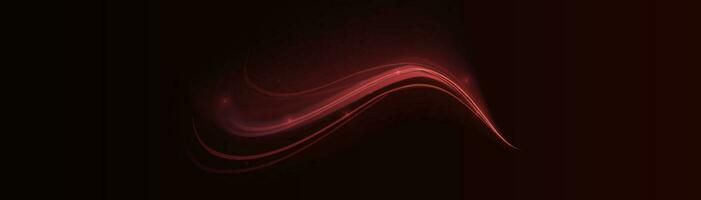 Glowing shiny lines effect vector. Luminous white lines of speed. Light glowing effect. Light trail wave, fire path trace line and incandescence curve twirl. vector