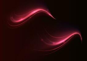 Glowing shiny lines effect vector. Luminous white lines of speed. Light glowing effect. Light trail wave, fire path trace line and incandescence curve twirl. vector