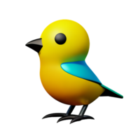 mooi vogelstand 3d icoon illustratie png