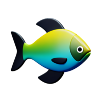 pescado 3d icono ilustración png