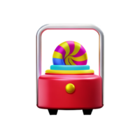 caramelo máquina 3d dulces icono png