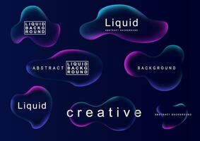 Gradient neon color sphere. Round holographic gradients. Glowing bright liquid gradient shape. Curved line for banner and flyer, social media. Vector twirl.