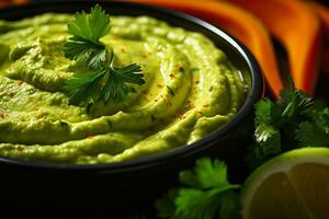 A close-up photo capturing the smoothness of mashed avocados blending into the chunkiness of pureed carrots in baby food development