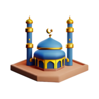 moschea 3d icona illustrazione png