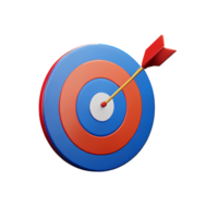 dart board with arrow for business target png