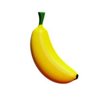 Banana 3d interpretazione icona illustrazione png