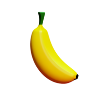 banane 3d le rendu icône illustration png