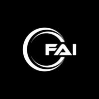 FAI Logo Design, Inspiration for a Unique Identity. Modern Elegance and Creative Design. Watermark Your Success with the Striking this Logo. vector
