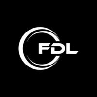 FDL Logo Design, Inspiration for a Unique Identity. Modern Elegance and Creative Design. Watermark Your Success with the Striking this Logo. vector