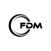 fdm logo diseño, inspiración para un único identidad. moderno elegancia y creativo diseño. filigrana tu éxito con el sorprendentes esta logo. vector