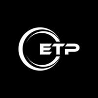 etp logo diseño, inspiración para un único identidad. moderno elegancia y creativo diseño. filigrana tu éxito con el sorprendentes esta logo. vector