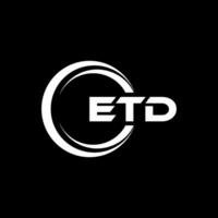 ETD Logo Design, Inspiration for a Unique Identity. Modern Elegance and Creative Design. Watermark Your Success with the Striking this Logo. vector