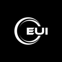 EUI Logo Design, Inspiration for a Unique Identity. Modern Elegance and Creative Design. Watermark Your Success with the Striking this Logo. vector