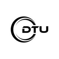 DTU Logo Design, Inspiration for a Unique Identity. Modern Elegance and Creative Design. Watermark Your Success with the Striking this Logo. vector