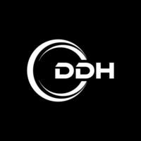 DDH Logo Design, Inspiration for a Unique Identity. Modern Elegance and Creative Design. Watermark Your Success with the Striking this Logo. vector