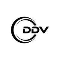 DDV Logo Design, Inspiration for a Unique Identity. Modern Elegance and Creative Design. Watermark Your Success with the Striking this Logo. vector