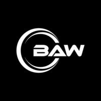 BAW Logo Design, Inspiration for a Unique Identity. Modern Elegance and Creative Design. Watermark Your Success with the Striking this Logo. vector