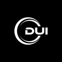 DUI Logo Design, Inspiration for a Unique Identity. Modern Elegance and Creative Design. Watermark Your Success with the Striking this Logo. vector